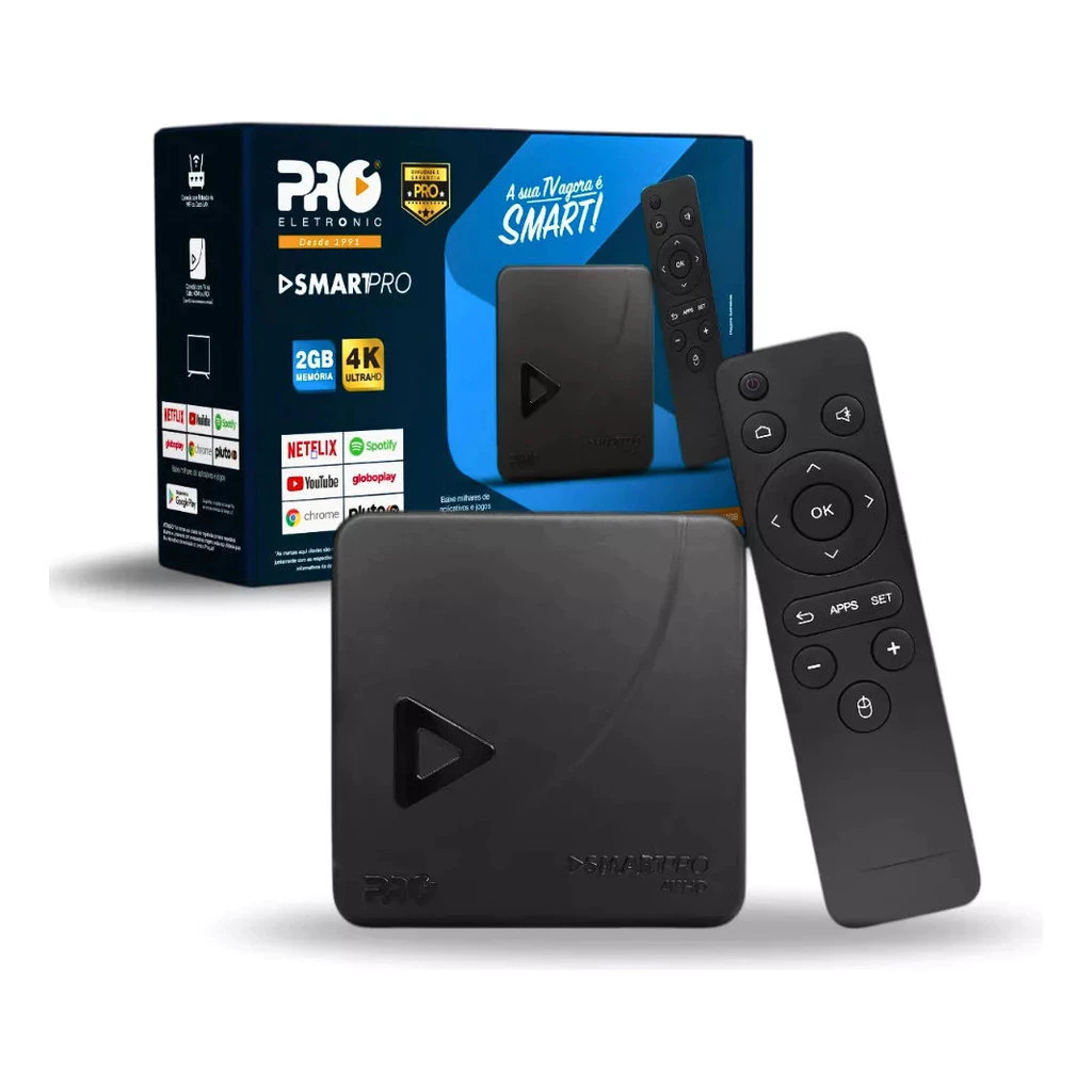 Smart Box Tv Pro eletronic Prosb-3000 3 Geração 4k + BRINDE/