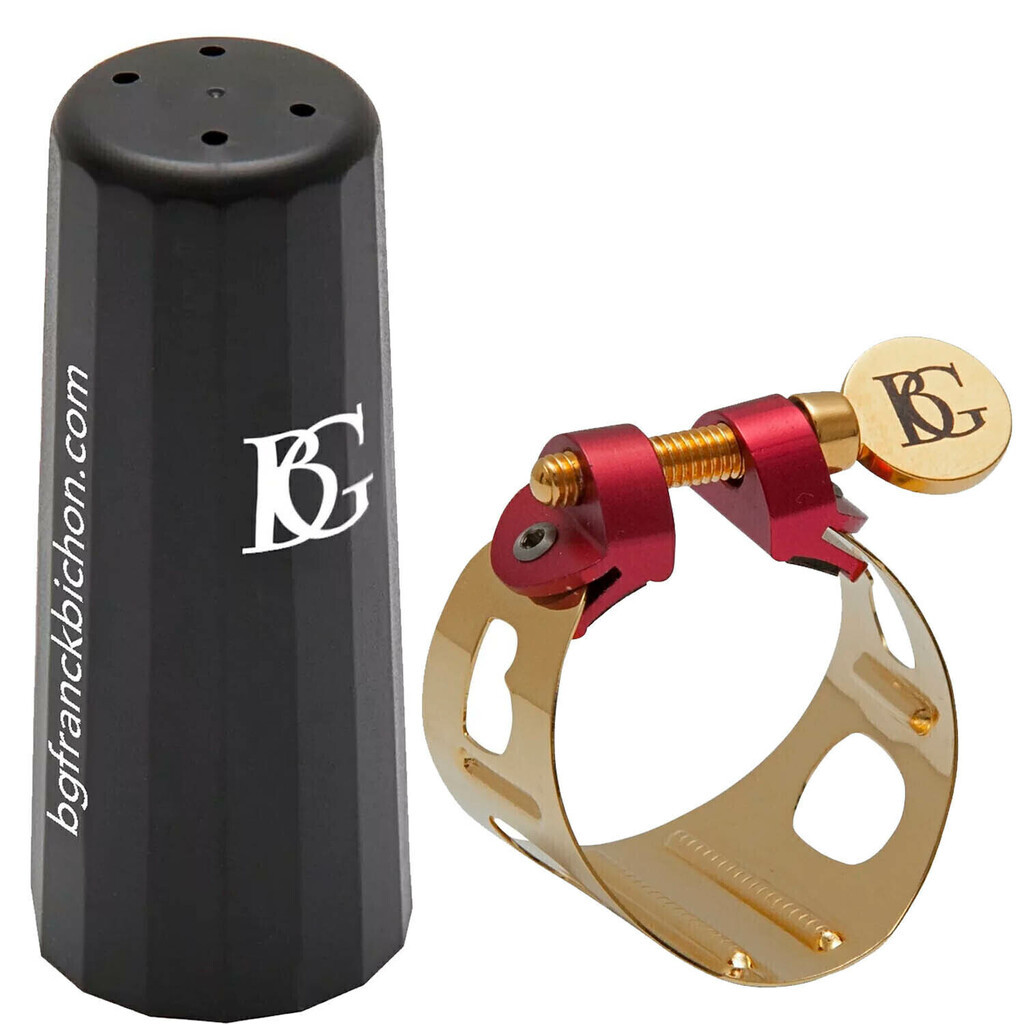 Abracadeira Metal Dourado Gold Tampa ABS p/ Boquilha Sax Tenor BG DUO Mod. LDT0