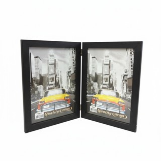 Porta Retrato Duplo Vertical 15x21 Moldura Madeira Premium em Oferta na Shopee