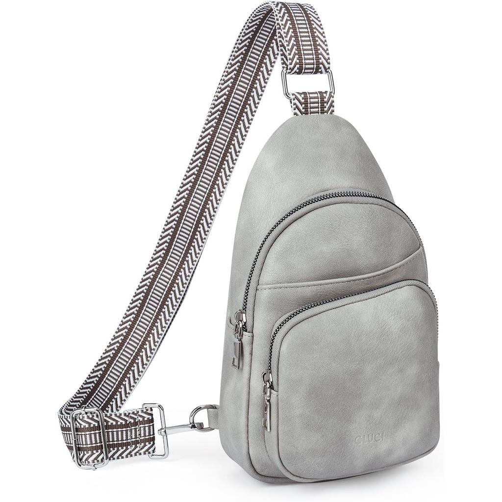 Bolsa Pequena CLUCI para Mulheres, Pochete de Couro Vegano, Bolsas Transversais para Mulheres, Presentes de Aniversário