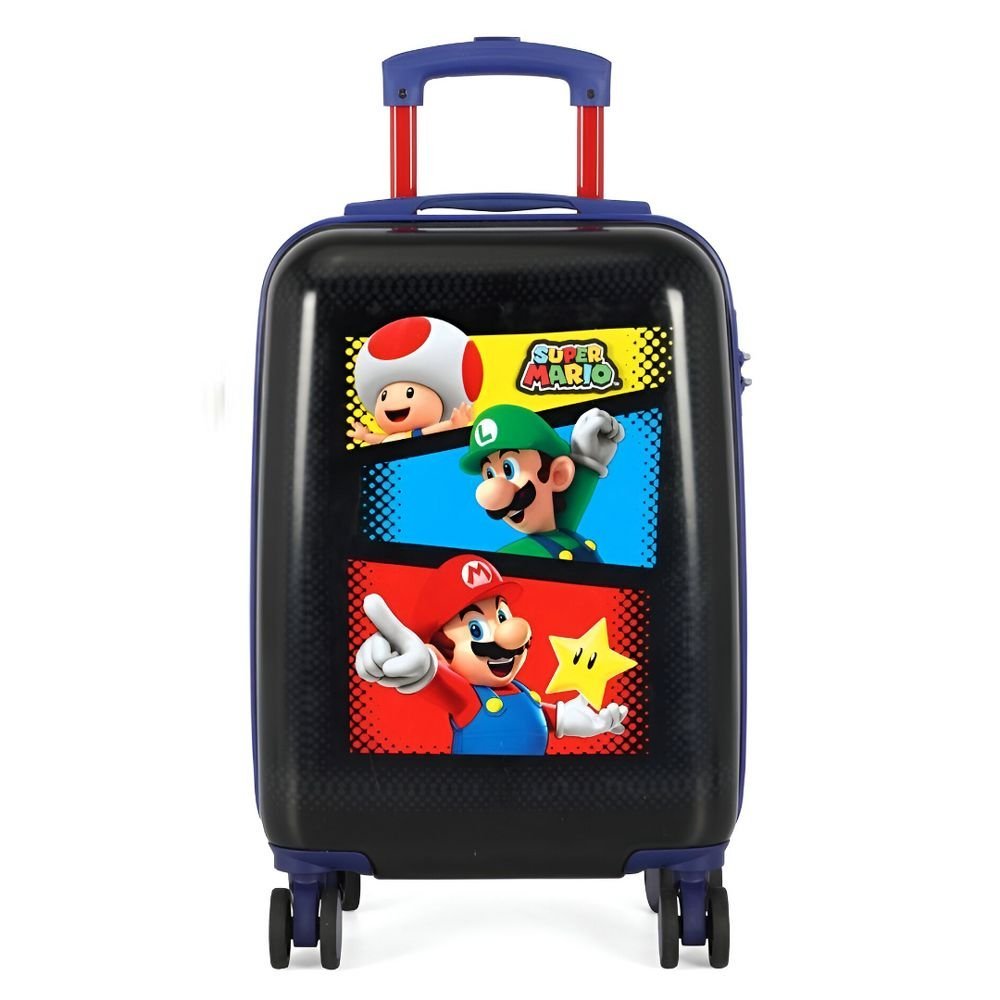 Mala De Viagem Bordo Infantil 10kg Giro 360 Super Mario