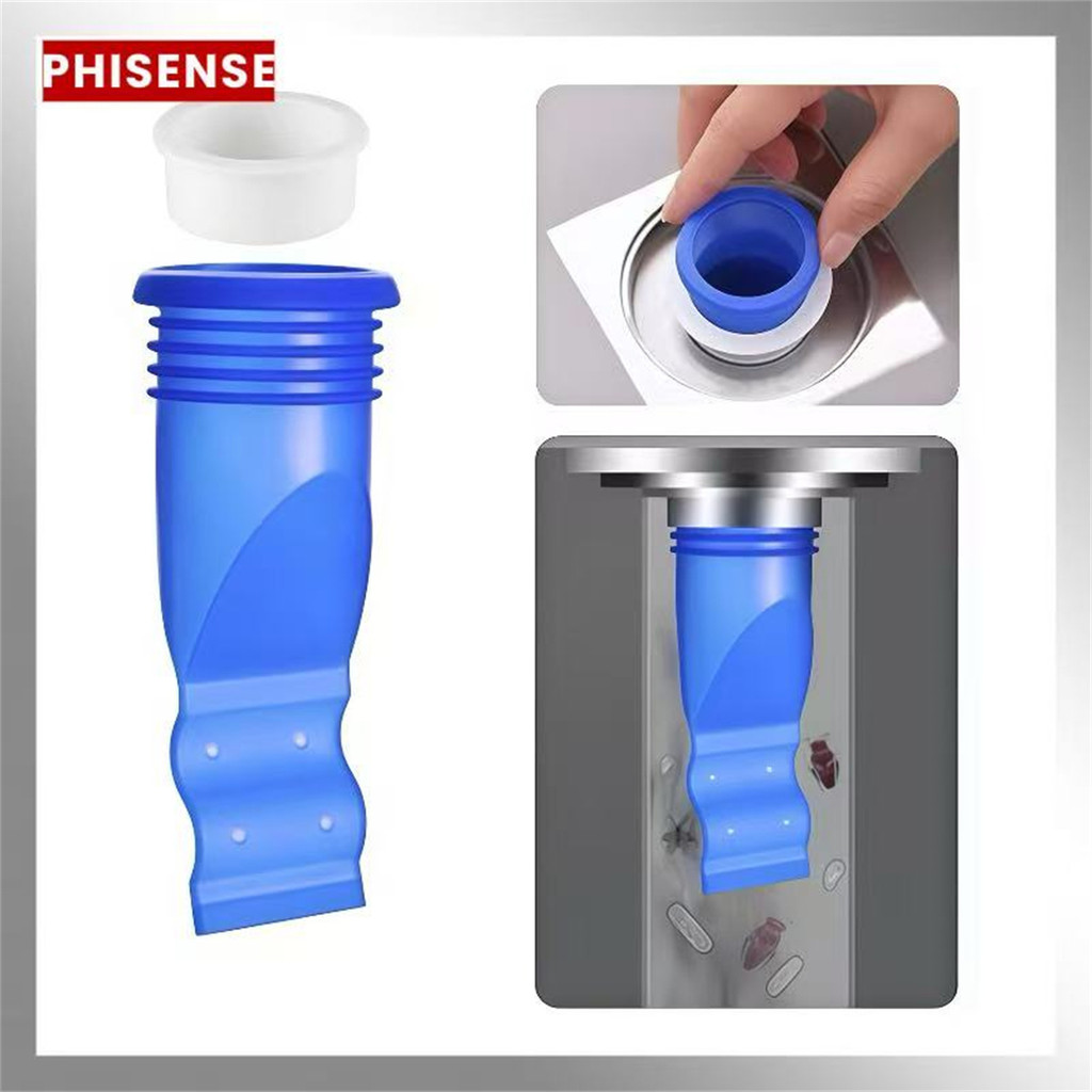 Kit 2-8pcs Protetor De Ralo Silicone Anti Odor E Insetos Oculto C/Dreno