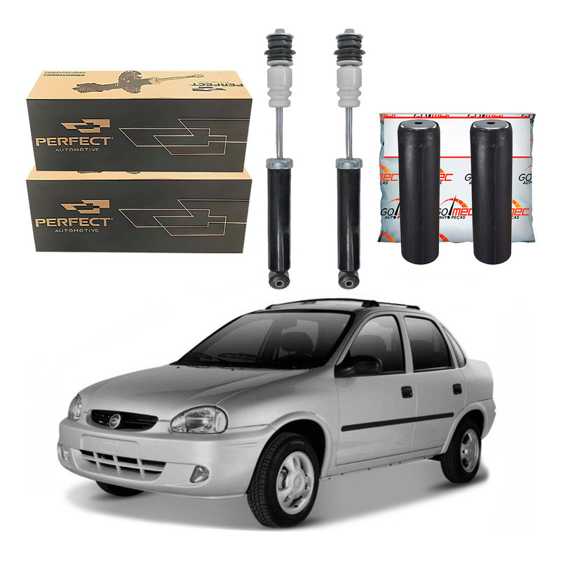 Kit Amortecedor Traseiro Corsa Classic 1.0 1997 A 2010 em Oferta na Shopee