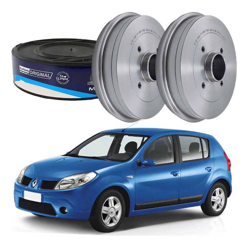 Tambor Freio Traseiro Renault Sandero 1.0 1.6 2007 A 2013 em Oferta na Shopee