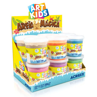 Areia mágica Art Kids 200g unidade Acrilex em Oferta na Shopee