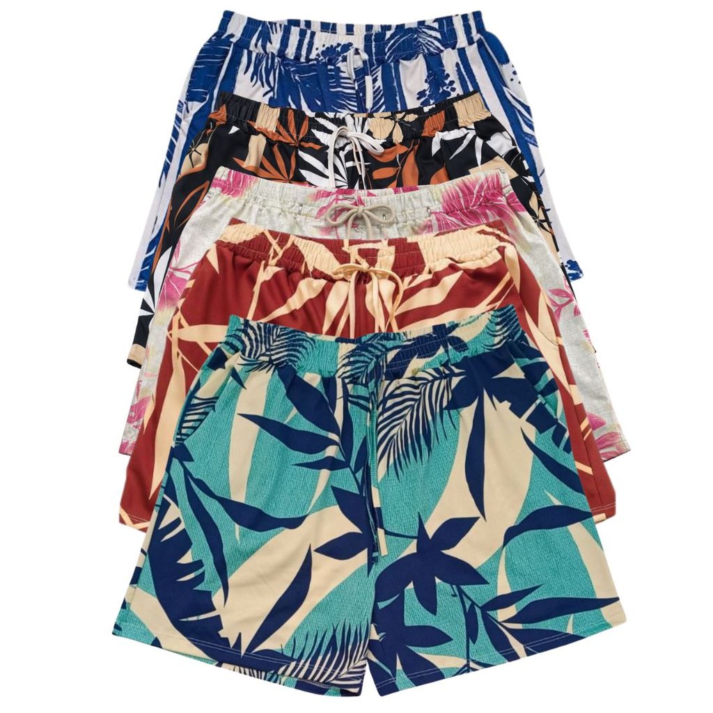 Kit 5 Short Feminino Bermuda Feminina Crepe Feminino Verão Plus Size