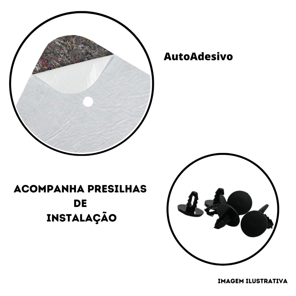 Manta Forro Capô Xsara Picasso 1999 00 Até 2012 + Presilhas — imagem 2 de 2