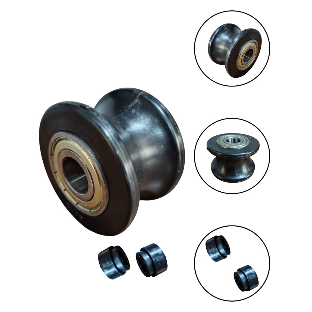 Roldana 60 Mm - 2 Rolamentos P Leg Press Tubo 1.1/8 E 1.1/4
