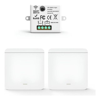 Interruptor sem fio RF 433Mhz Controle remoto inteligente de luz Painel de parede