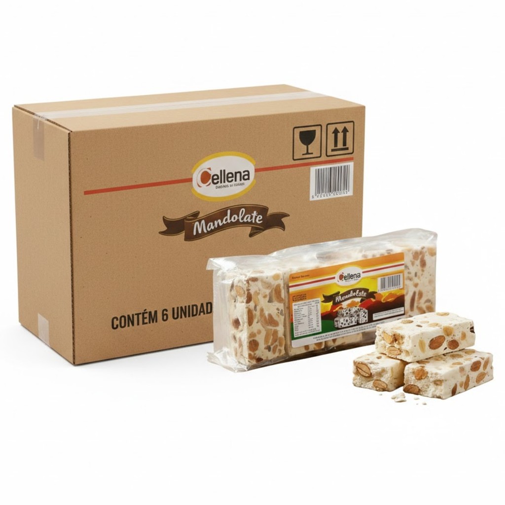 Kit c/ 6und Torrone Mandolate CELLENA 160g