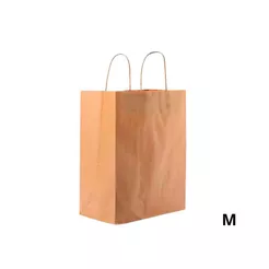 Sacola de Papel M 28,5x24x12cm - Kraft Delivery - 20 unidades - Cromus - Rizzo