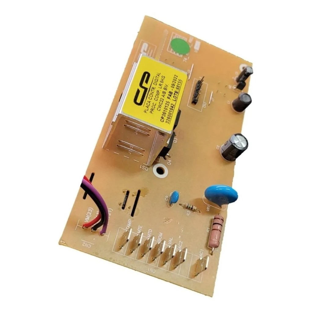 PLACA ELETRONICA PARA MAQUINA DE LAVAR BRASTEMP/CONSUL - CWC22A (BIVOLT)