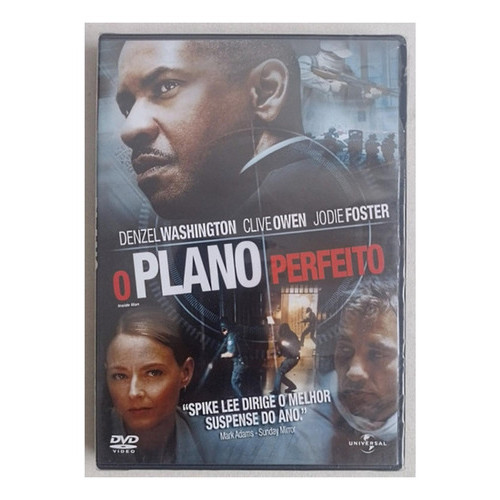 Dvd O Plano Perfeito Denzel Washington Original Novo Lacrado