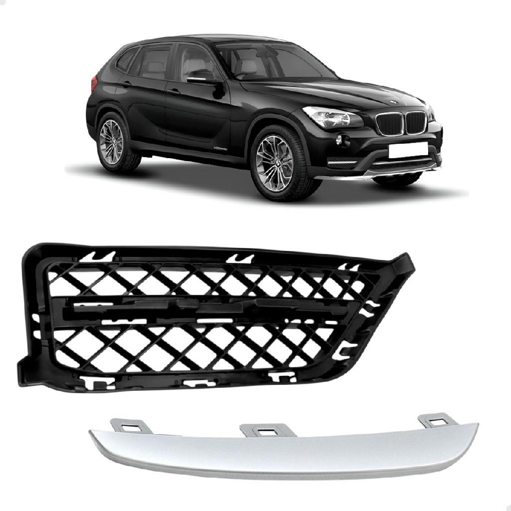 Grade Milha Friso Cinza BMW X1 E84 2013 2014 2015 Direito Passageiro 51117303758 51117303764