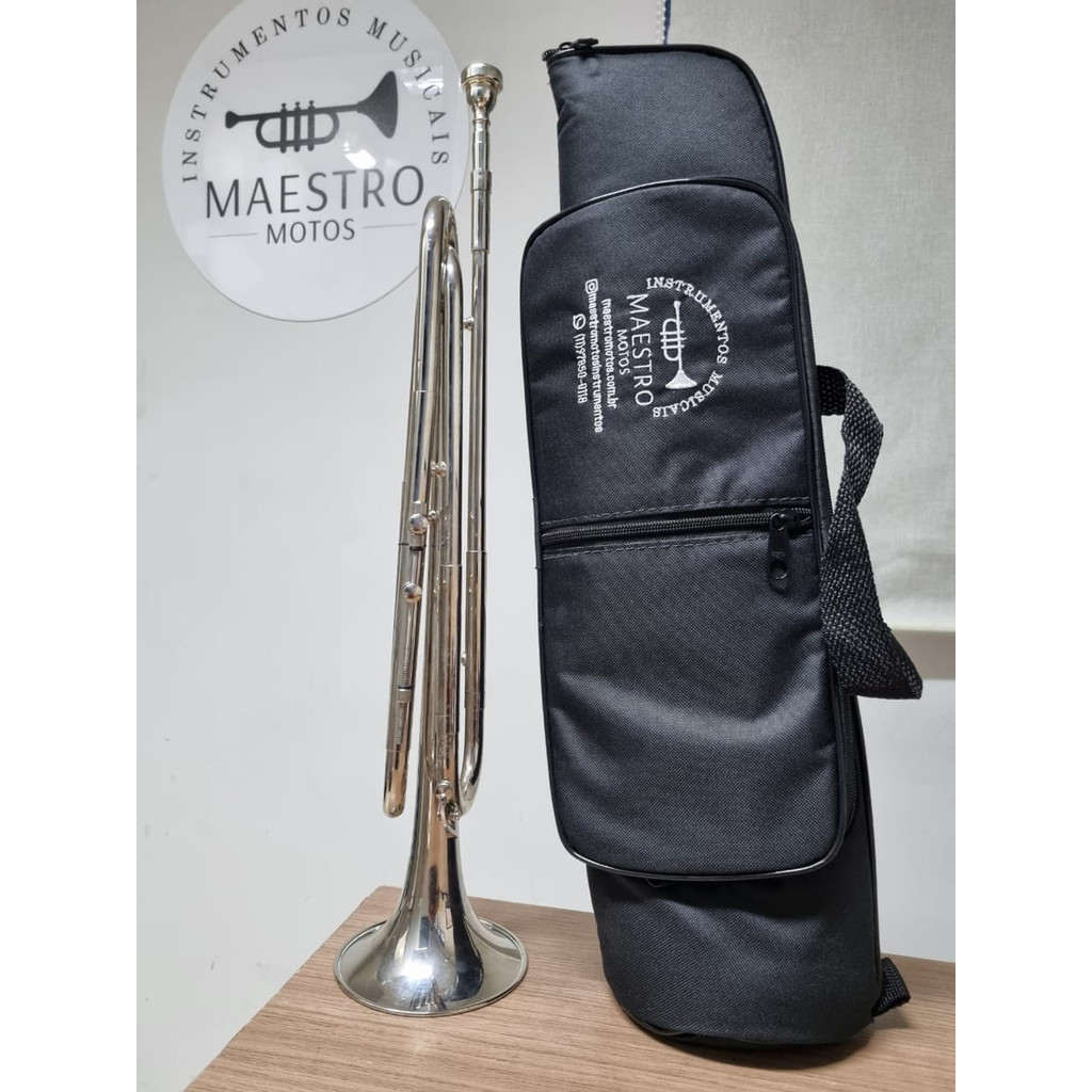 Corneta Quasar Gatilho Fanfarra Mib C/ Bag E Bocal (Usada)