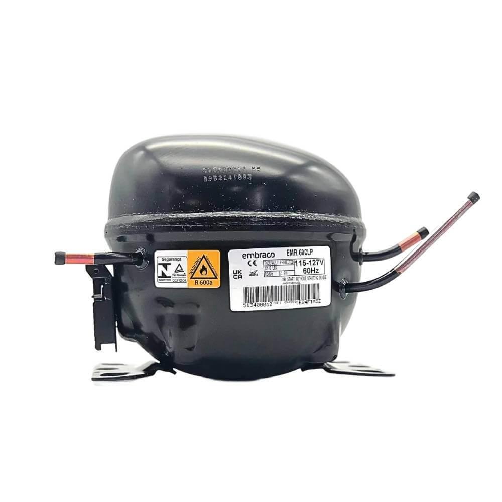 Compressor Embraco 1/6 HP R600 EMR60CLP sem resfriador - 110V