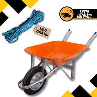 Carrinho de Mão Desmontável 60 Litros Reforçado Metalosa + Corda Firmeza de Brinde em Oferta na Shopee