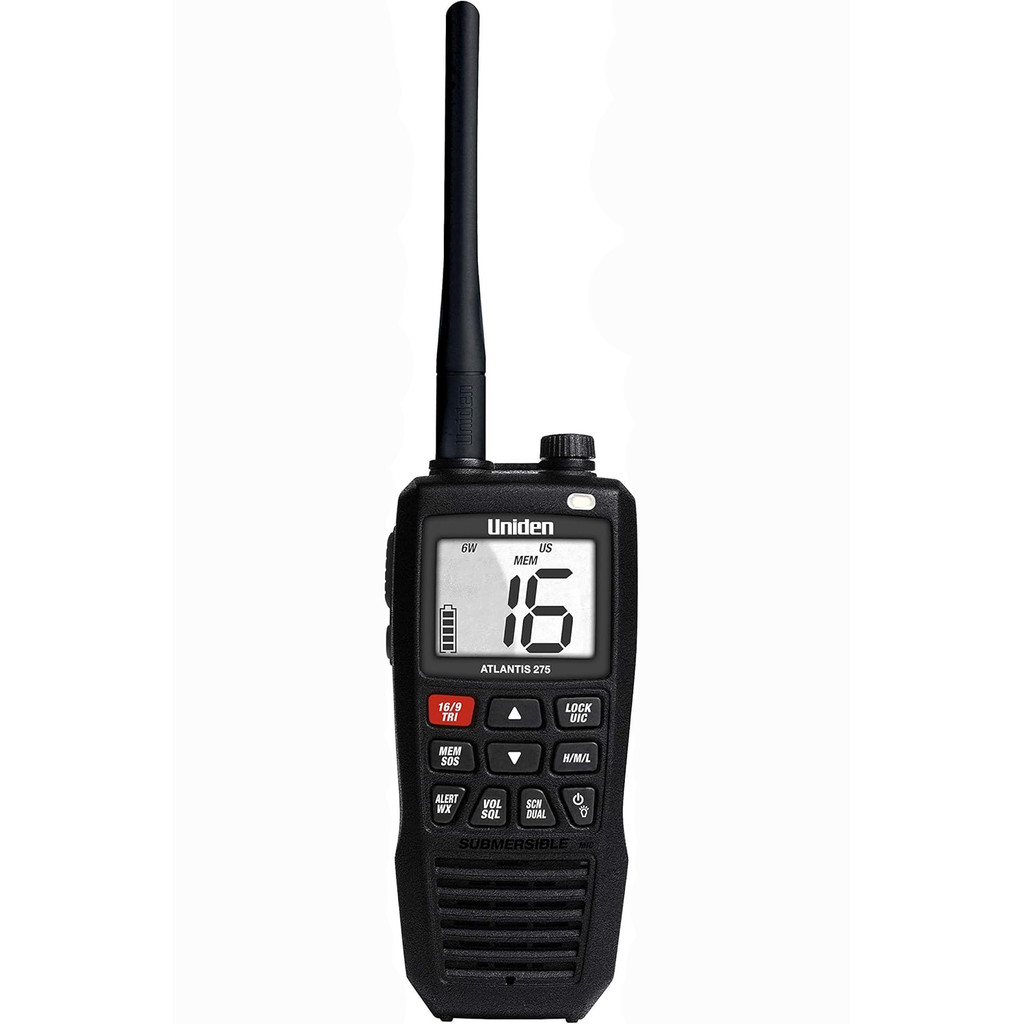 Radio VHF Atlantis 275 Marítimo Homologado Anatel - Preto