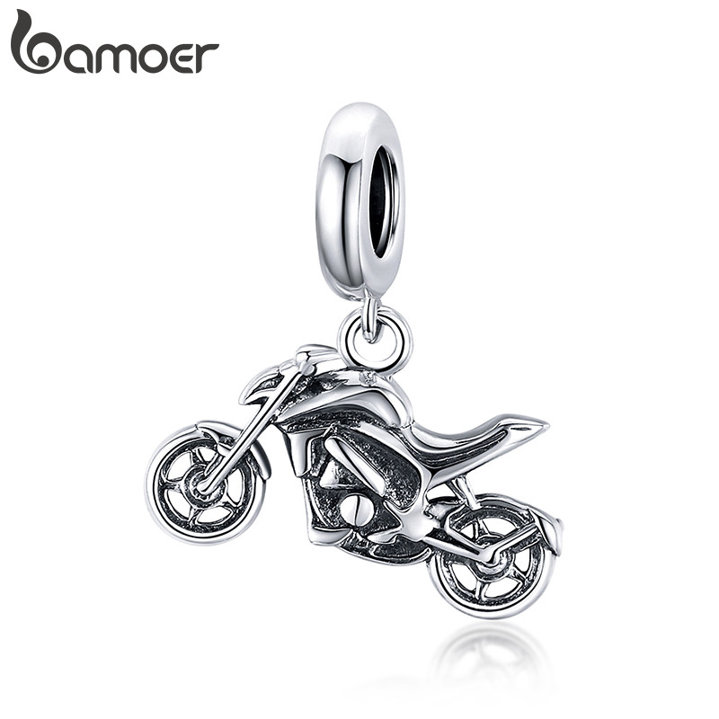 Bamoer Bead Motocicletas Pingente DIY Pulseira Colar Acessórios Para Presentes Femininos em Oferta na Shopee