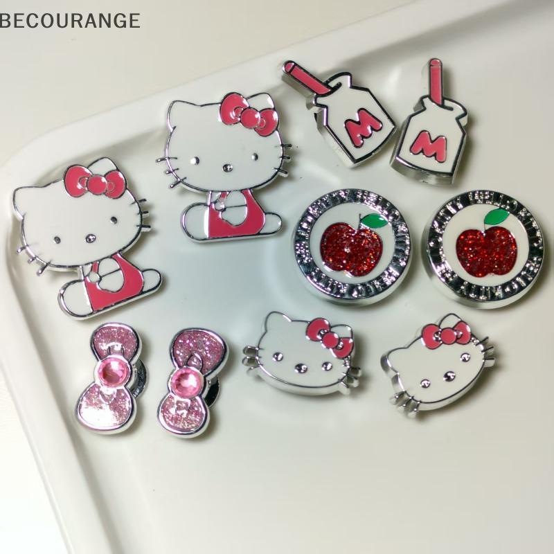 BEC Bonito Sanrio Hello Kitty Série Conjunto Buraco Sapatos Acessórios DIY Chinelos Removíveis Decorações Presente NG
