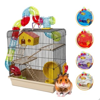 Gaiola Hamster Labirinto Tubo Super Luxo 3 Andares Completa em Oferta na Shopee