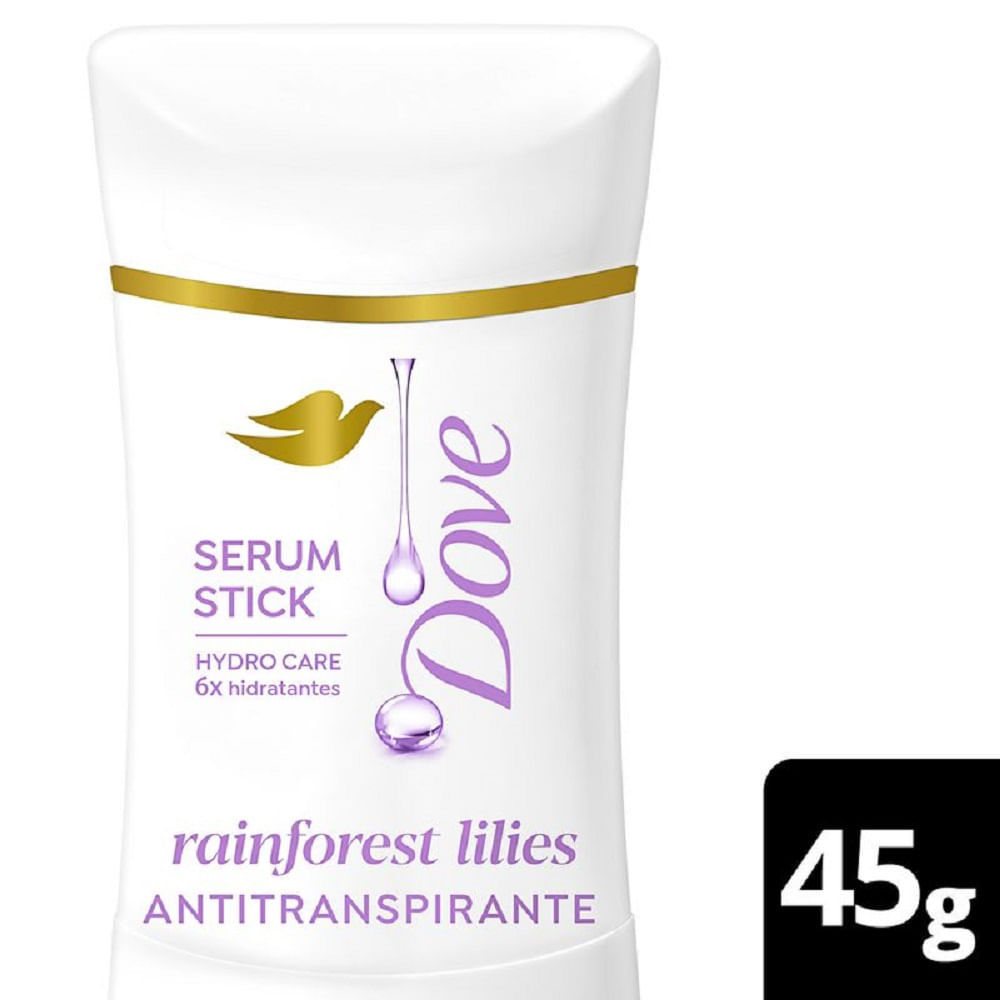 Desodorante Dove Stick Sérum Rainforest Lilies 45g em Oferta na Shopee