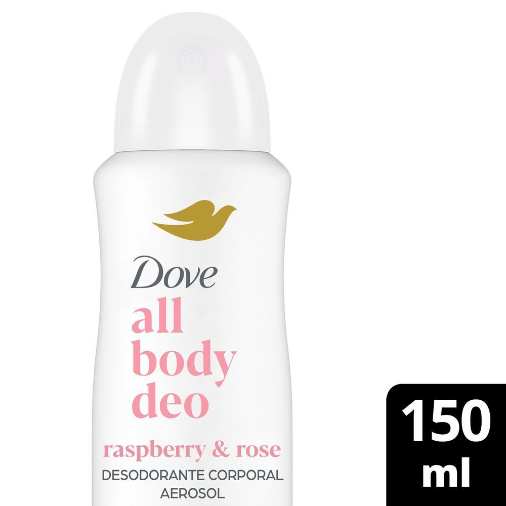 Desodorante Corporal Dove Aerosol Raspberry e Rose 150ml em Oferta na Shopee