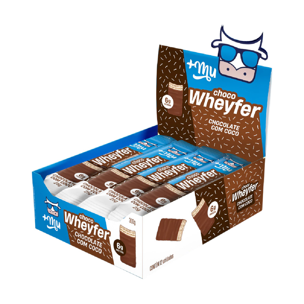 Choco Wheyfer - Todos os Sabores 12 Unidades 300g - Mais Mu