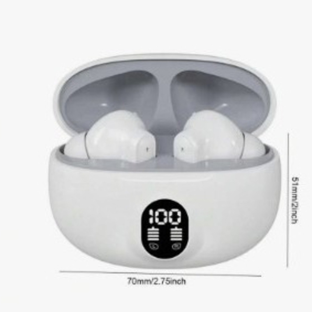 Fones de ouvido Bluetooth TWS com Cancelamento de Ruído, Sem Dor ao Usar