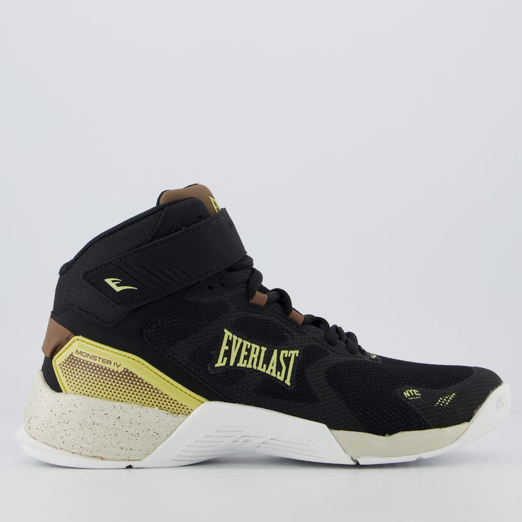 Tênis Everlast Monster 4 Preto e Amarelo