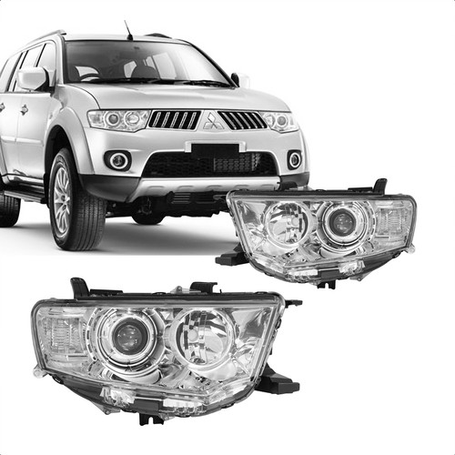 Farol Pajero Dakar 2009 2010 2011 2012 2013 Cromado