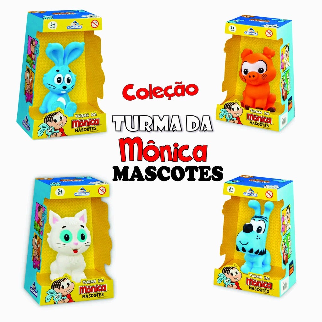 Kits Boneco Mascote Turma da Monica Baby Sansão Mingau Bidu Chovinista Adijomar Brinquedo Menina Menino — R$ 122,37 em Shopee
