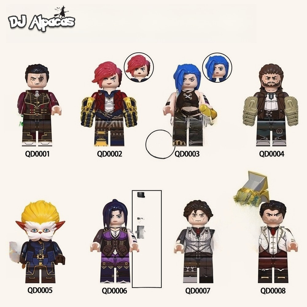 Blocos De Construção Figuras Brinquedo Colecionável QD0001 QD0002 QD0003