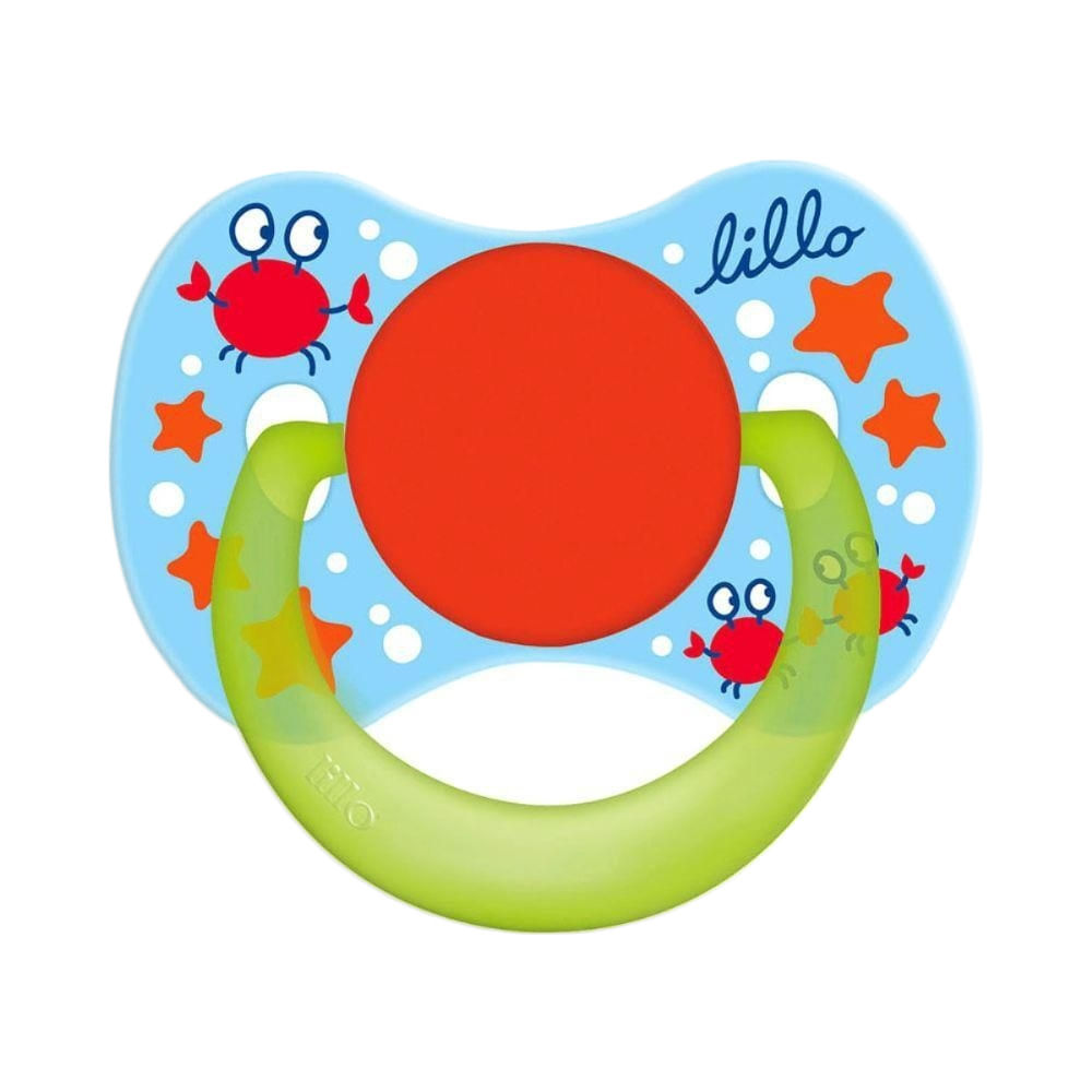 Chupeta Lillo Funny Silicone Ortodôntica Tamanho 2 +6 Meses Decorada Cores Sortidas com 1 Unidade em Oferta na Shopee