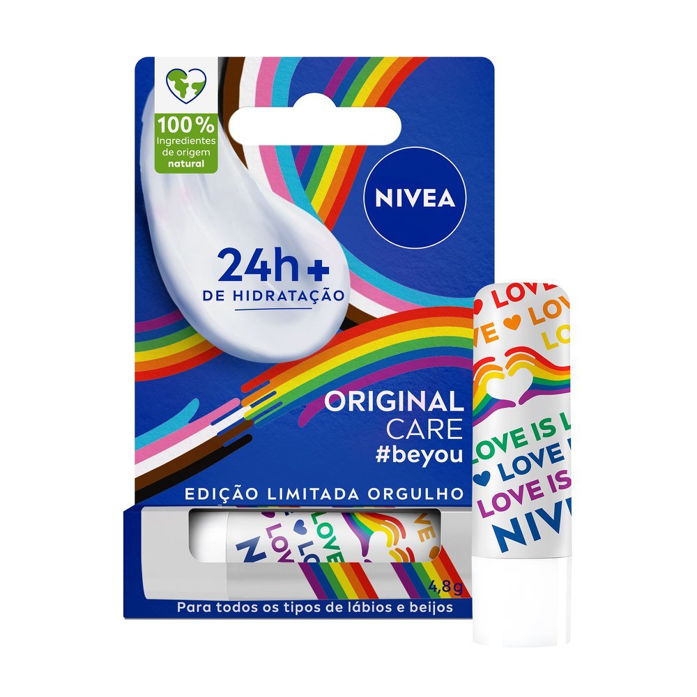 Hidratante Labial Nivea Original Care Orgulho 4,8g em Oferta na Shopee