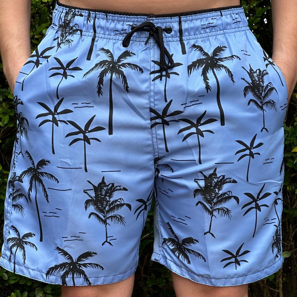 Short Coqueiro Varias Cores Mauricinho Masculino Tactel Moda Praia Verão Academia Calçao Bermuda