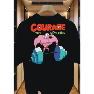 Camiseta Casual Streetwear Algodão Premium Coragem Gym em Oferta na Shopee