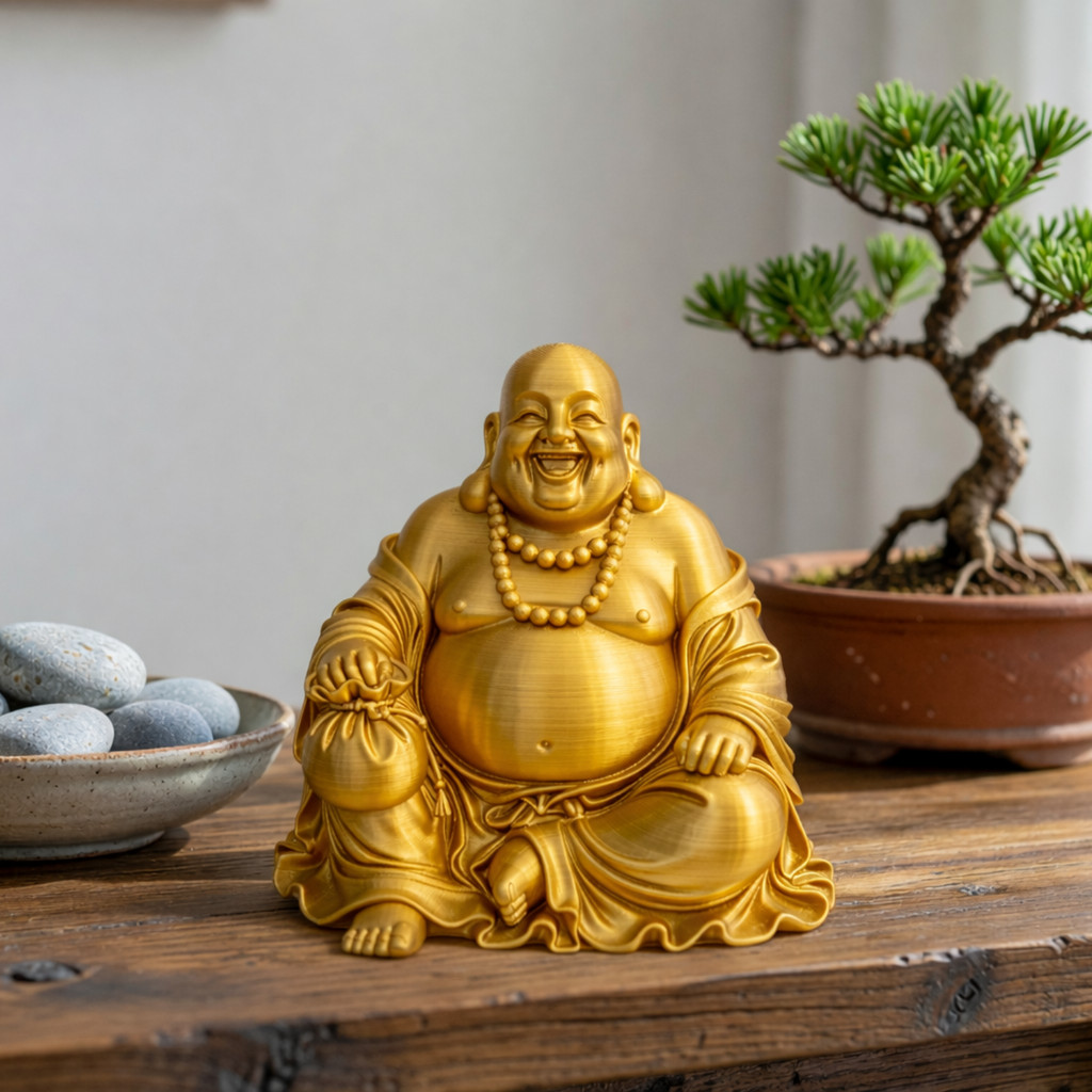 Imagem Estátua de Buda Decorativa – Símbolo de Paz e Harmonia