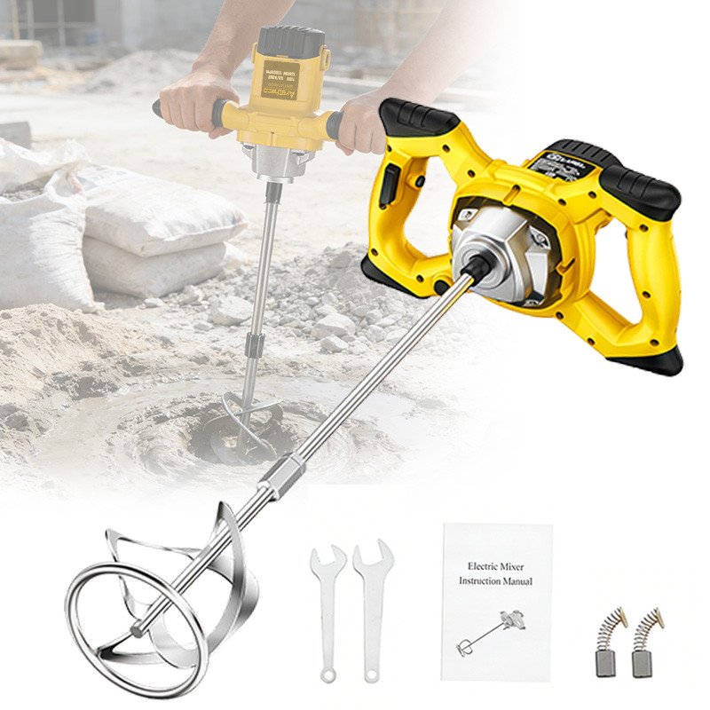 Misturador de Tinta e Argamassa 1300W bivolt 1200 RPM ajuste velocidade para Misturar Tintas Gesso