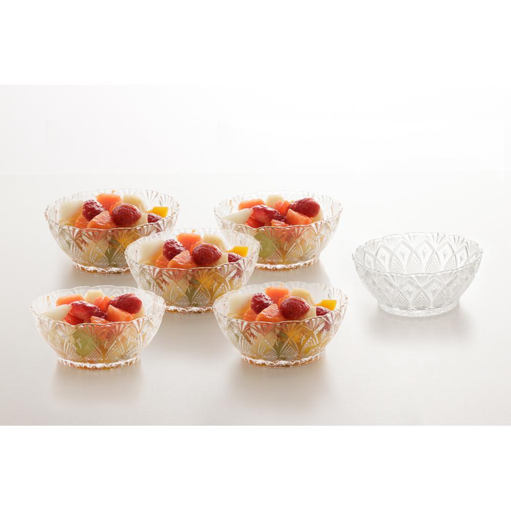 6 Bowls Lyor King de Vidro 12,5cm x 5cm
