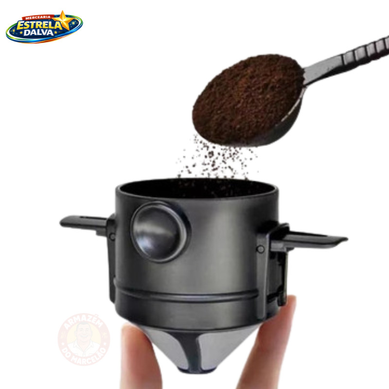 Mini Filtro De Café Chá Coador De Café Reutilizável Portátil Inox GA-309