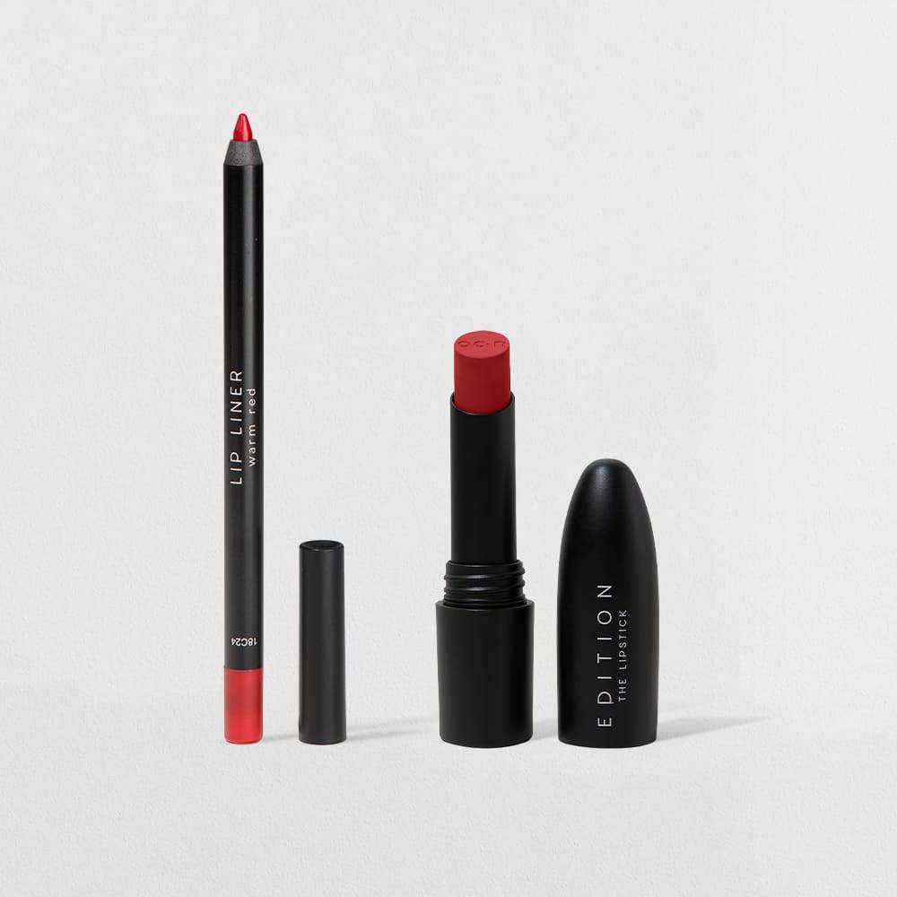 Kit Lápis Labial Vermelho + Batom Vermelho Océane Edtion (2 Produtos) em Oferta na Shopee