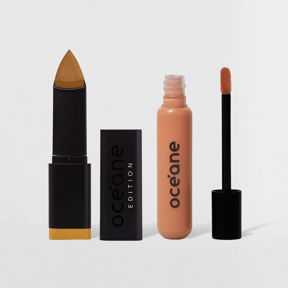 Kit Base em Bastão Almond + Corretivo Médium Tan Océane Edition (2 Produtos) em Oferta na Shopee