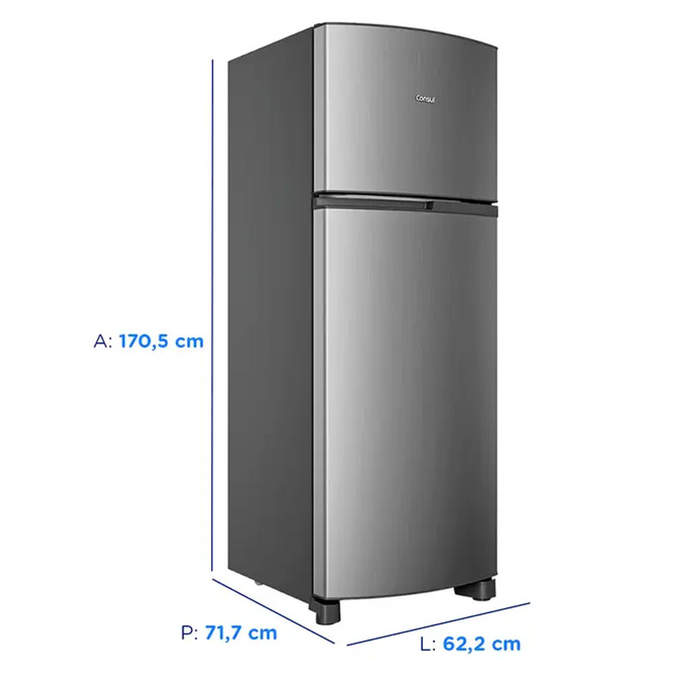 Geladeira CRM40MK Frost Free Duplex 333 Litros Platinum Consul · foto 2