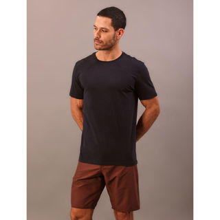 Camiseta Manga Curta Swimwear Logo Costas Calvin Klein Swimwear - Azul Marinho em Oferta na Shopee