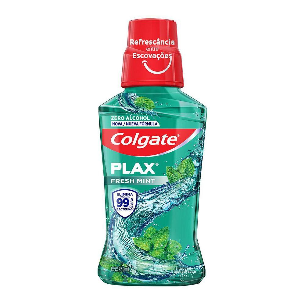 Enxaguante Bucal Colgate Plax Fresh Mint 250ml em Oferta na Shopee