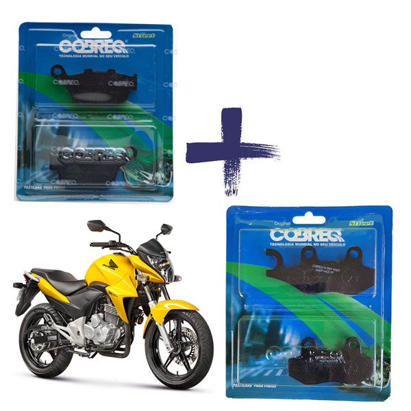 Pastilhas Freio Dianteira e Traseira CB300 2009 a 2015 S/ABS em Oferta na Shopee