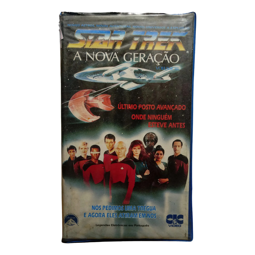 Vhs Star Trek A Nova Geração Vol 3 - Patrick Stewart