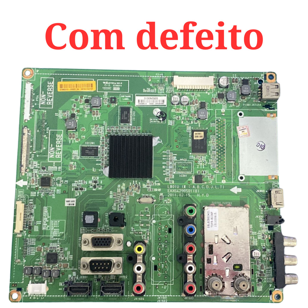 Placa Principal 42lk450 ( com defeito )