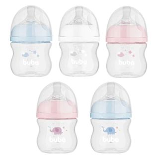 Mamadeira Buba Anticólica Easy Flow Récem Nascido Bico Confortável +0 meses 120ml
